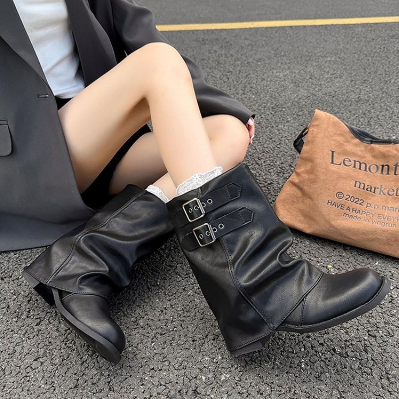 Embroidery Garments - Женские сапоги до середины икры с